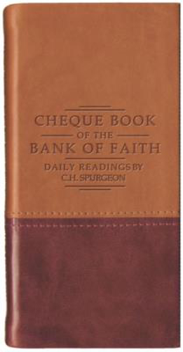 Picture of Chequebook of the Bank of Faith - Tan/Burgundy