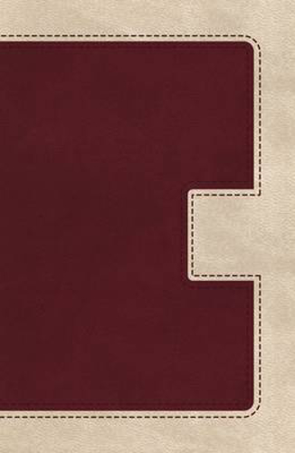 Picture of KJV, UltraSlim Bible, Imitation Leather, Burgundy/Cream, Indexed, Red Letter Edition