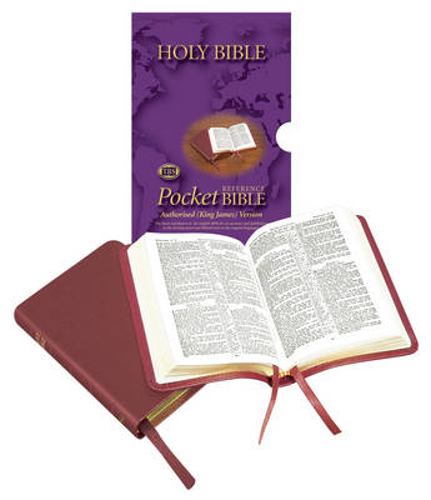 Picture of Calfskin Pocket Centre Reference Bible: Authorised (King James) Version