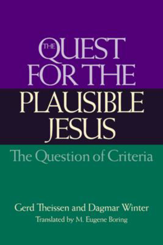 Picture of QUEST FOR THE PLAUSIBLE JESUS