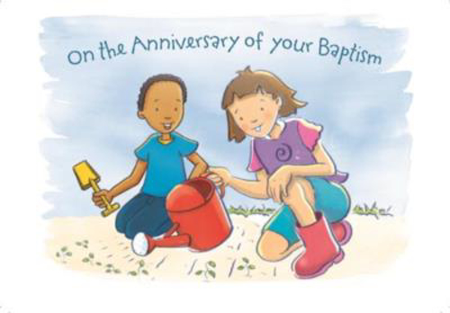 Picture of BAPTISM ANNIVERSARY CARDS - CHILD