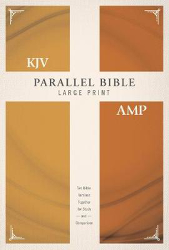 Picture of KJV, Amplified, Parallel Bible, Large Print, Hardcover, Red Letter Edition: Two Bible Versions Together for Study and Comparison