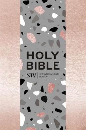 Picture of Niv Pocket Rose Gold Terrazzo Soft-tone Bible With Zip
