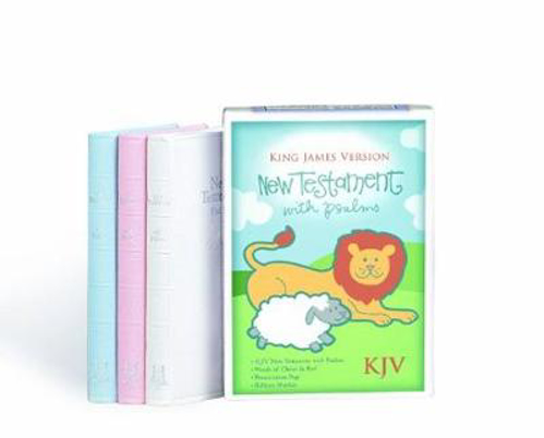 Picture of Bible Kjv Babys New Testament & Psalms Light Blue: Blue: Imitation Leather