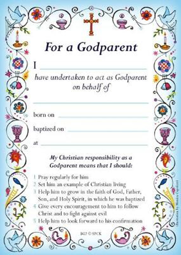 Picture of GODPARENT CARD
