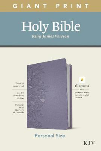 Picture of Kjv Personal Size Giant Print Bible, Filament Ed., Lavender