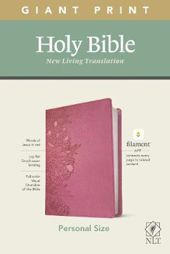 Picture of Nlt Personal Size Giant Print Bible, Filament Edition, Pink