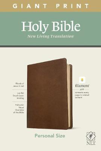 Picture of Nlt Personal Size Giant Print Bible, Filament Edition, Brown