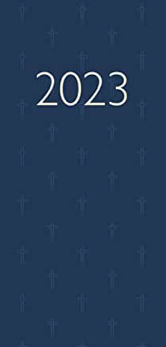 Picture of Church Pocket Book and Diary 2023 Blue with Lectionary