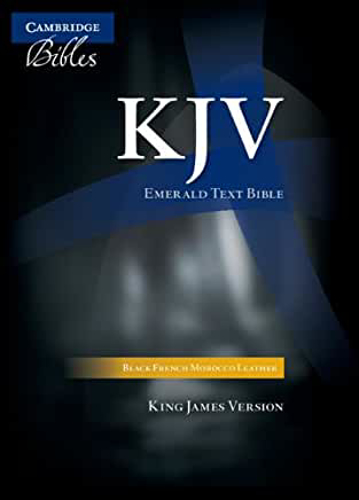 Picture of KJV Emerald Text Edition Black French Morocco Leather KJ533:T: KJV Standard Text Edition 43