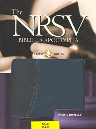 Picture of The New Revised Standard Version Bible with Apocrypha: Pocket Edition, Genuine Leather Black
