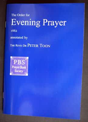 Picture of THE ORDER FOR EVENING PRAYER BCP