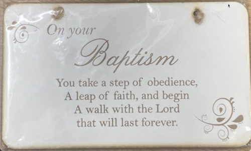 Picture of Baptism Plaque