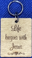 Picture of WOODEN KEYRING