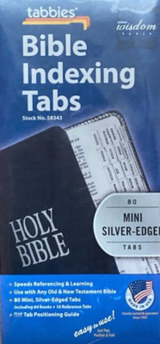 Picture of Bible Tabs Silver Mini