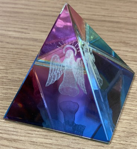 Picture of Angel Ball/pyramid Glass Block