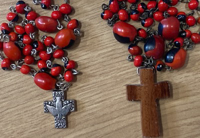 Picture of red seven sorrows rosary