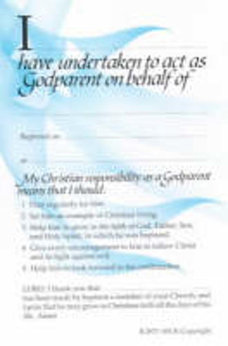 Picture of GODPARENT CARD: BLUE (2973)