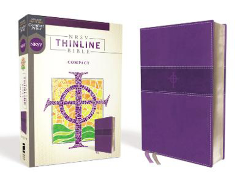 Picture of NRSV, Thinline Bible, Compact, Leathersoft, Purple, Comfort Print