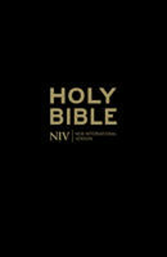 Picture of Niv Popular Cross-reference Black Leather Bible