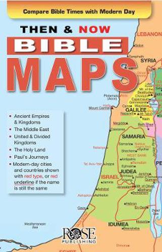 Picture of Then & Now Bible Maps Pamphlet: Compare Bible Times with Modern Day