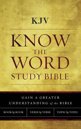 Picture of KJV, Know The Word Study Bible, Paperback, Red Letter Edition: Gain a greater understanding of the Bible book by book, verse by verse, or topic by topic
