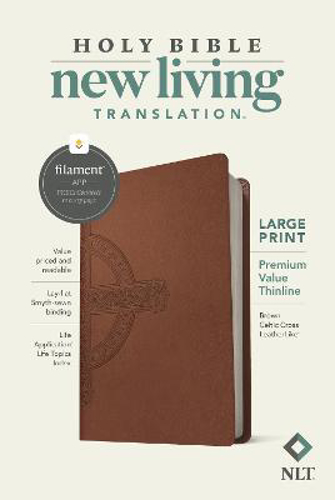 Picture of Nlt Large Print Premium Value Thinline Bible, Filament