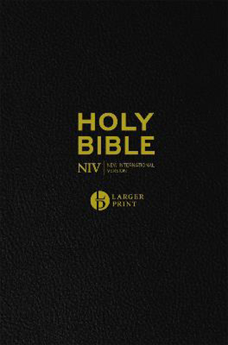 Picture of Niv Larger Print Black Leather Bible