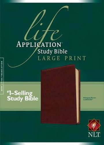 Picture of Nlt Life Application Study Bible Large Print, Mahogany Brown