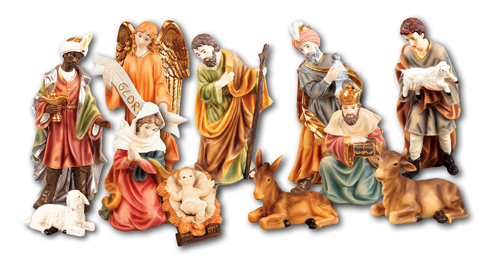 Picture of Nativity Set 11 Figures 3.5'' High 89332