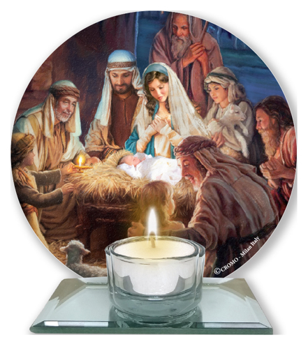 Picture of Nativity Votive Light Holder 87432