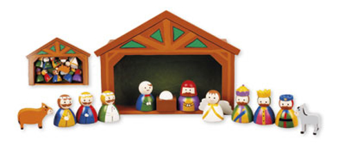 Picture of Nativity Set Childrens With Shed 89292