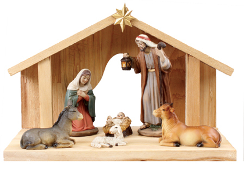 Picture of Nativity Set With Shed 89871