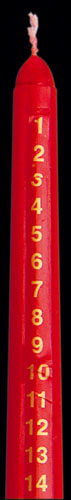 Picture of Advent Candle Red Numbered