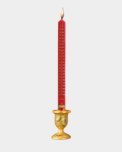 Picture of Advent Candle Names of Jesus Leprosy Mission Red