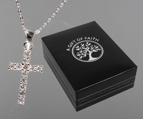 Picture of Silver cross with stones (CBC 69181)