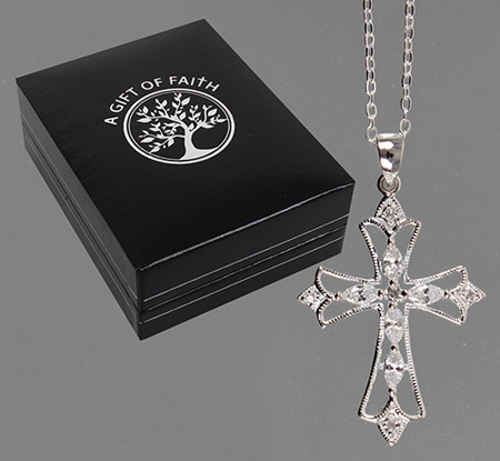 Picture of Silver Filigree Cross (cbc 69180)