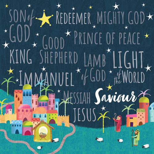 Picture of Advent Calendar Card Bethlehem/names