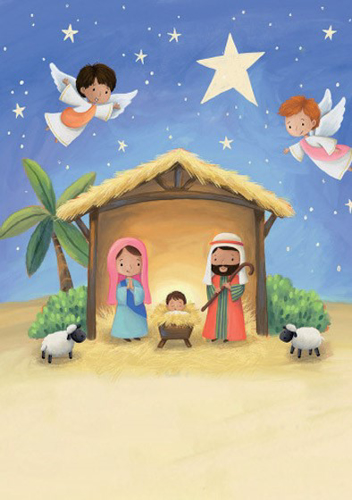 Picture of Advent Calendar Card Cute Nativity