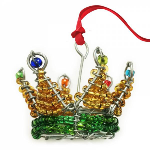 Picture of Christmas Decoration Beaded Crown