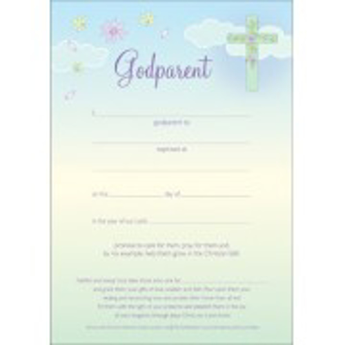 Picture of Godparent Certificate KM 1131031