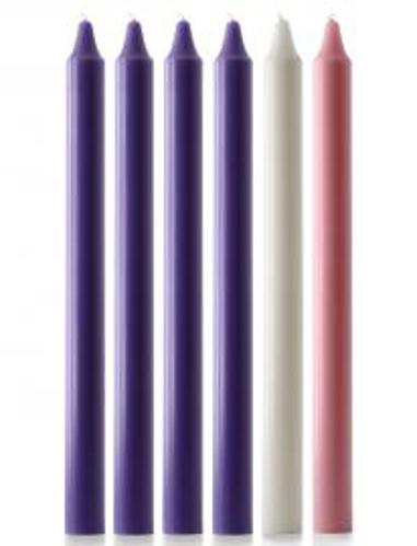 Picture of ADVENT CANDLE SET 15 X 1 1/8 PPW AC02P