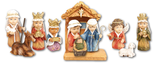 Picture of Nativity Set Childrens Resin 10 Figures 89928