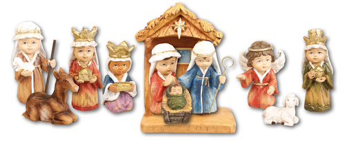 Picture of Nativity Set Childrens Resin 10 Figures