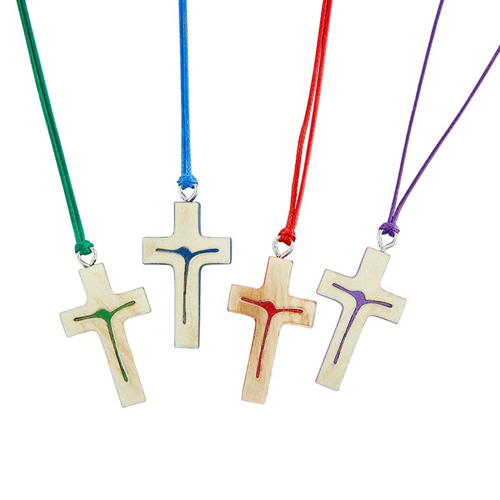 Picture of Blue Stylised Crucifix Pendant