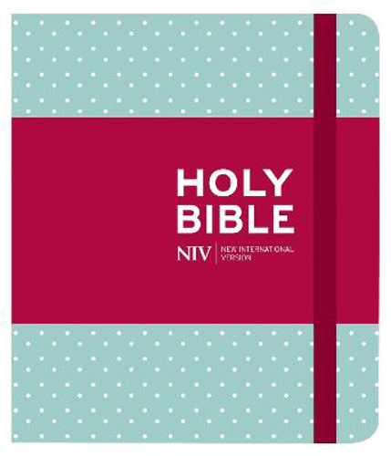 Picture of Niv Journalling Mint Polka Dot Cloth Bible