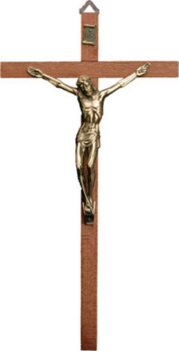Picture of Cbc Brass Hanging Crucifix 8in 10342