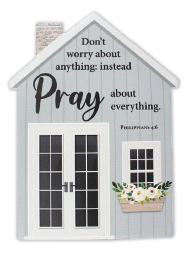 Picture of Cbc Pray House Plaque Porcelin 38249