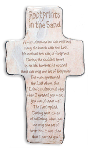 Picture of Cbc Footprints Cross Metal 46342