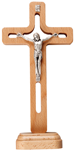 Picture of Cbc Beech Standing Crucifix 6.5in 11568